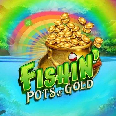 Fishin Pots Of Gold slot logo by Gameburger Studios at Betgem Casino