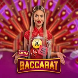 Mega Baccarat logo by Pragmatic Play at Betgem Casino